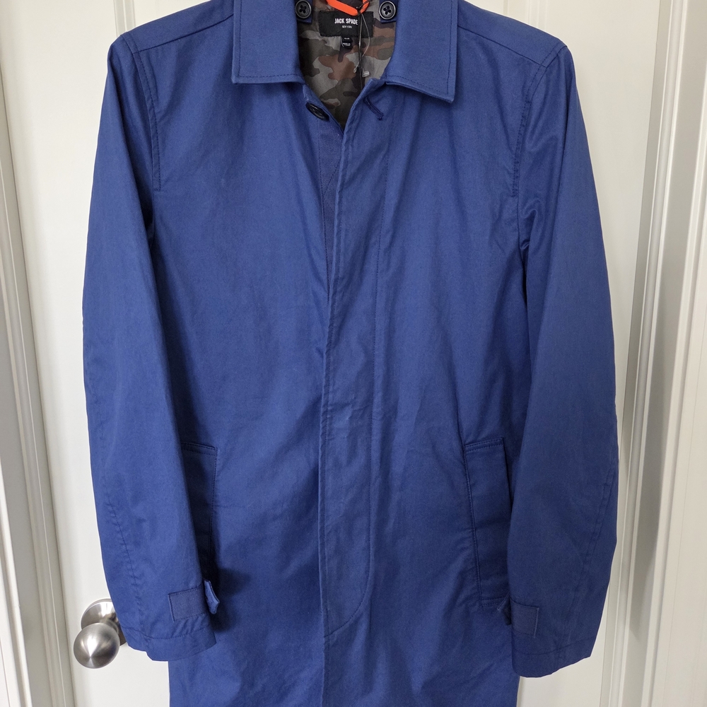 Jack Spade Navy Trench Coat NWT retail $398